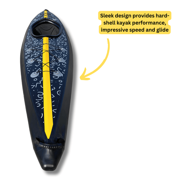 Air Glide Voyager 385 - 3.85M Single Sit In Inflatable Kayak