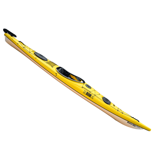 Quest 485 ABS Thermo Kayak Yellow Deck (side view)