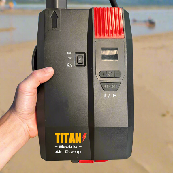 Titan V2 Electric Pump with Lithium battery Pack Bay Sports Aerial View