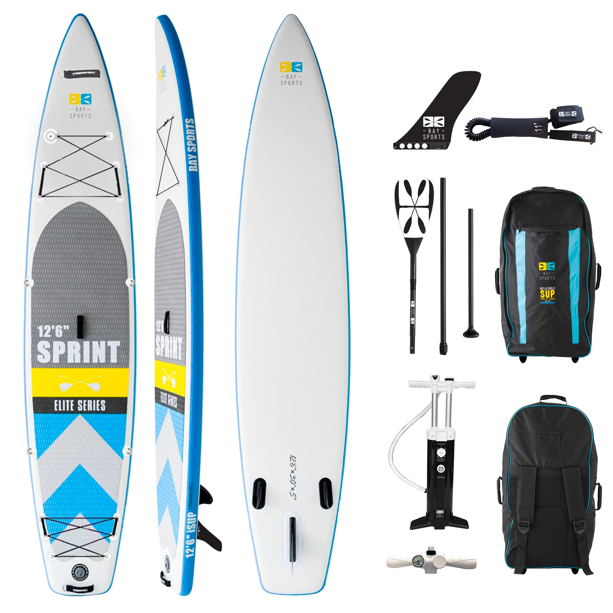 12'6 Sprint - Premium Inflatable Stand Up Paddle Board Package