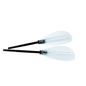 Transparent Blade 2-piece Kayak Paddle  close up